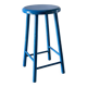 TABOURET Vintage Bois BLEU Electrique