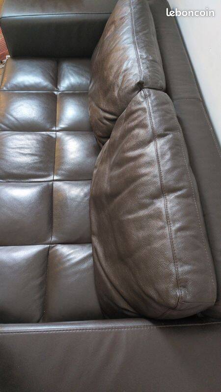 3-seater sofa Cierre Imbottiti – High-quality leather – Very good condition