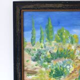 Vintage landscape painting