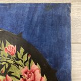 Watercolor with vintage fan