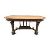 Gothic style console table in oak