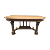 Gothic style console table in oak