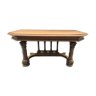 Gothic style console table in oak