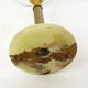 Onyx standing ashtray - gold metal