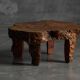 Organic burl wood coffee table, France, 1950s