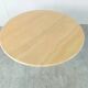 Table à manger ronde italienne en travertin années 1970