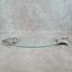 Glass and silver-plated fish trivet