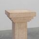 Mid-century console in beige stone, France 1960s