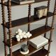 Bobbin bookcase / French antique bookshelf