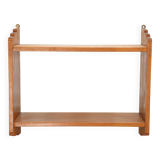 Brutalist wall shelf in solid pine