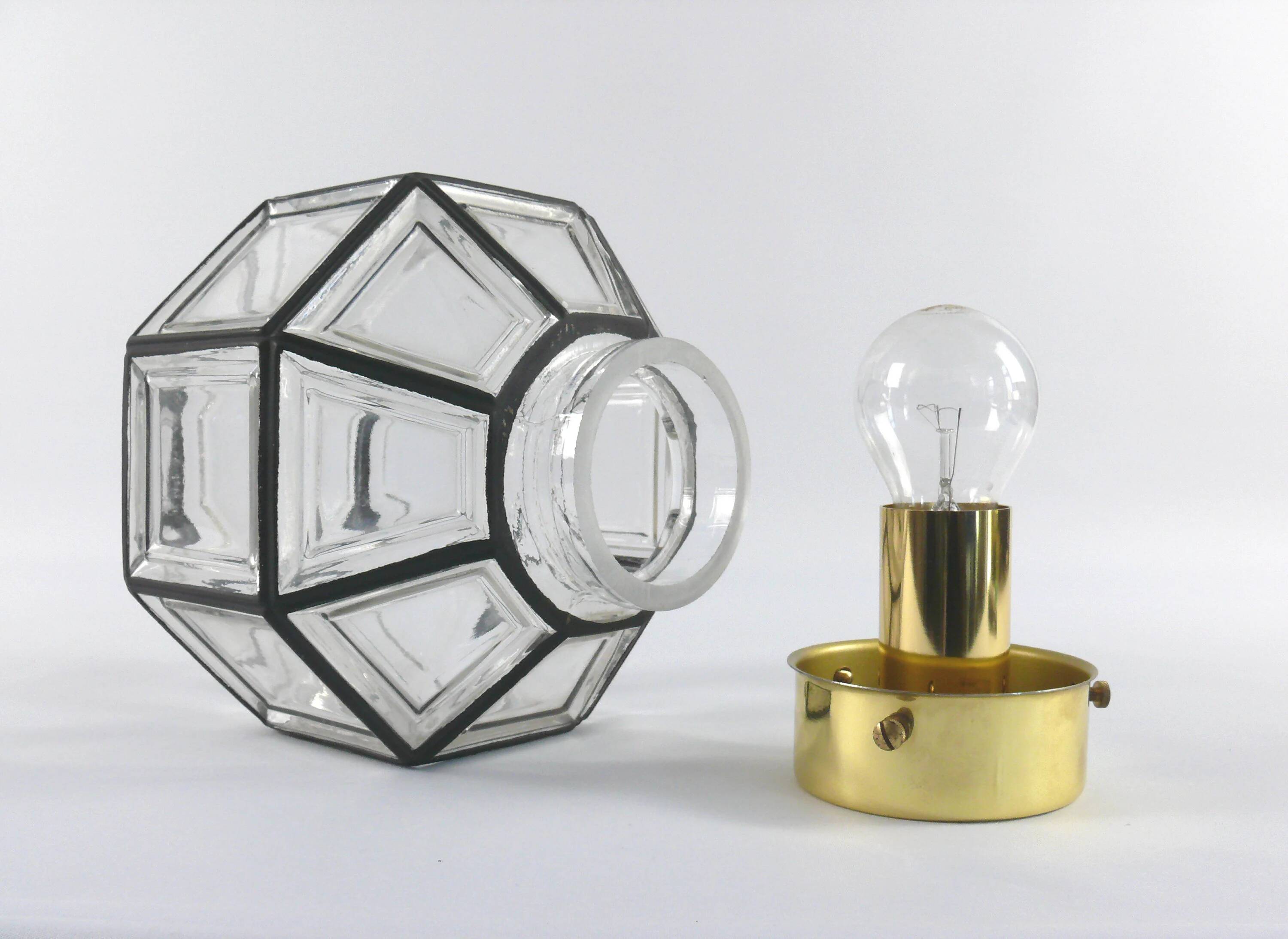 Hans-Agne Jakobsson ceiling lamp/wall light for Glashütte Limburg, 1970s, pendant, ceiling light