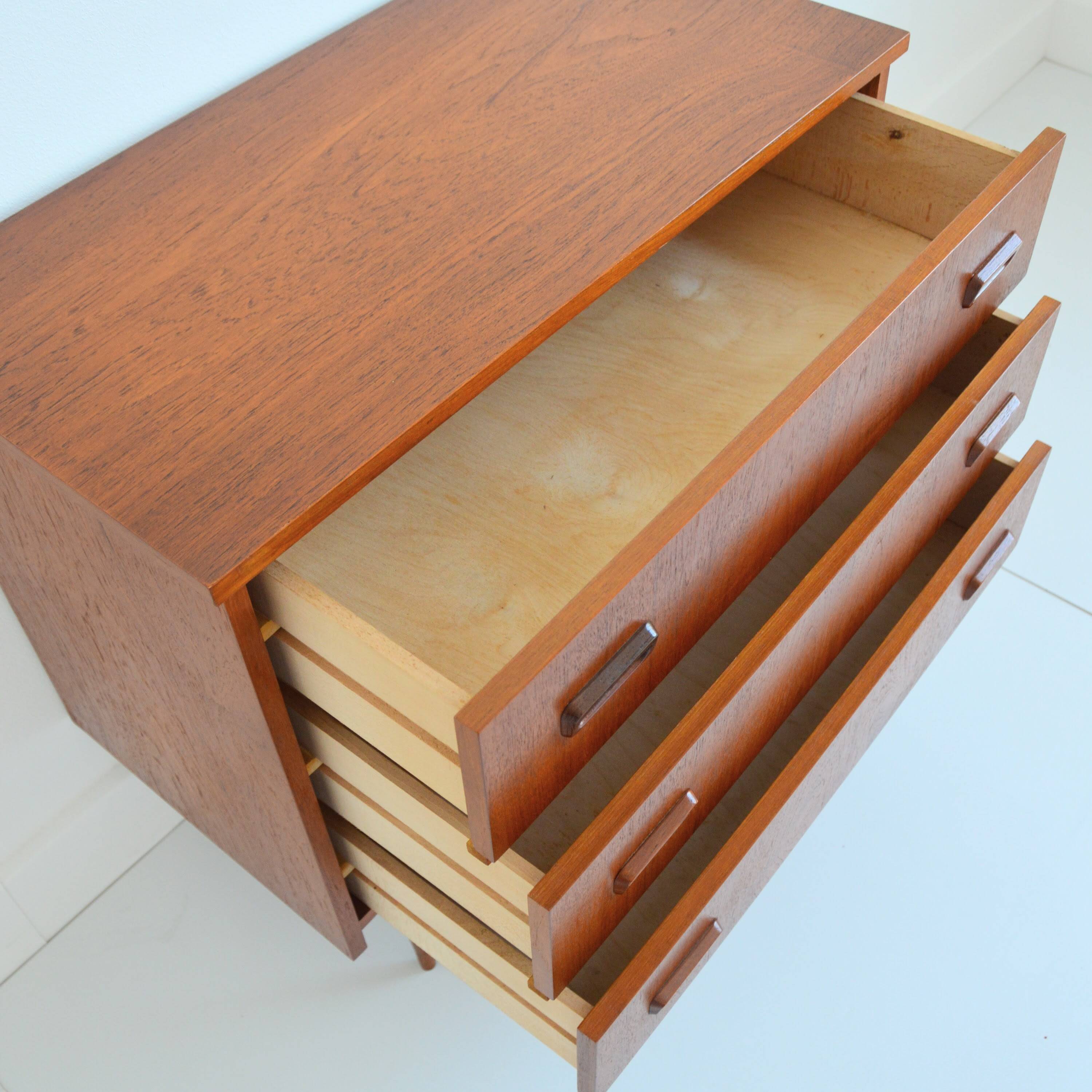 Commode scandinave teck 1960s