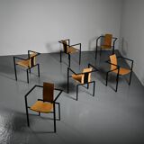 Set of six Trix chairs by Karl Friedrich Förster for KFF Design, Germany circa 1988.