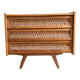 Commode bois et rotin