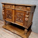 Meuble d’appui Style Renaissance en noyer a fonction dissimulée