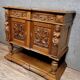 Renaissance style walnut sideboard with a concealed function