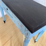 Scalloped console table