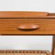 Mid-Century Teak and Rattan Console Table by Søren Rasmussen, Denmark, 1960