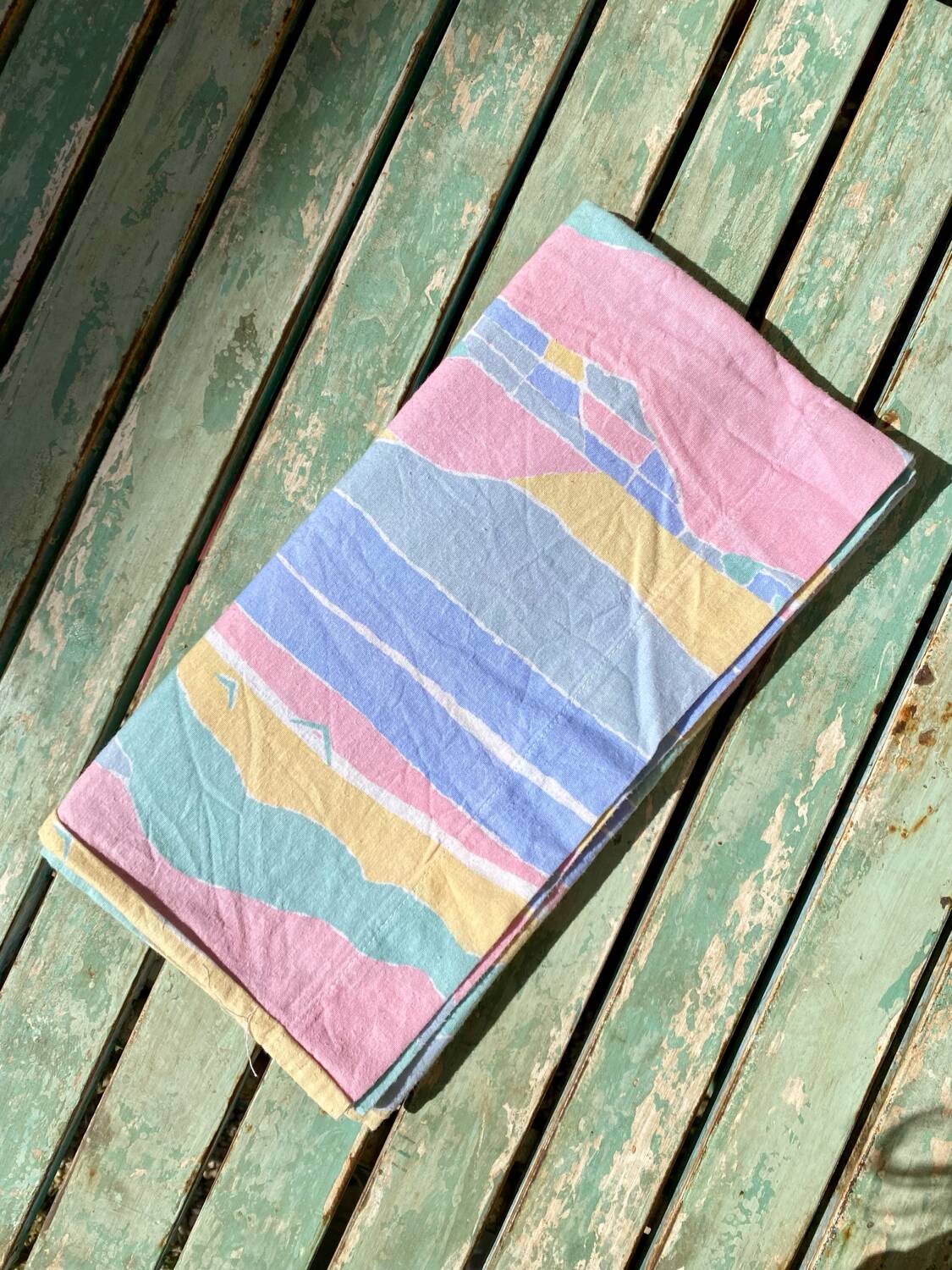 Vintage pastel bolster case