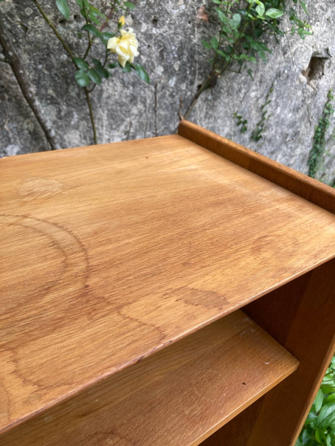 Vintage bookcase shelf