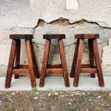 Vintage brutalist bar stools 1960/70