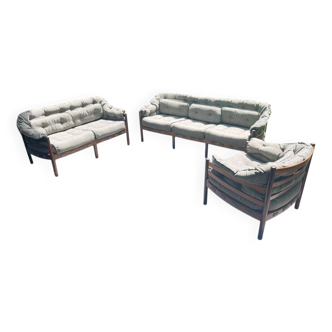 Salon Arne Norell en teck – Design scandinave