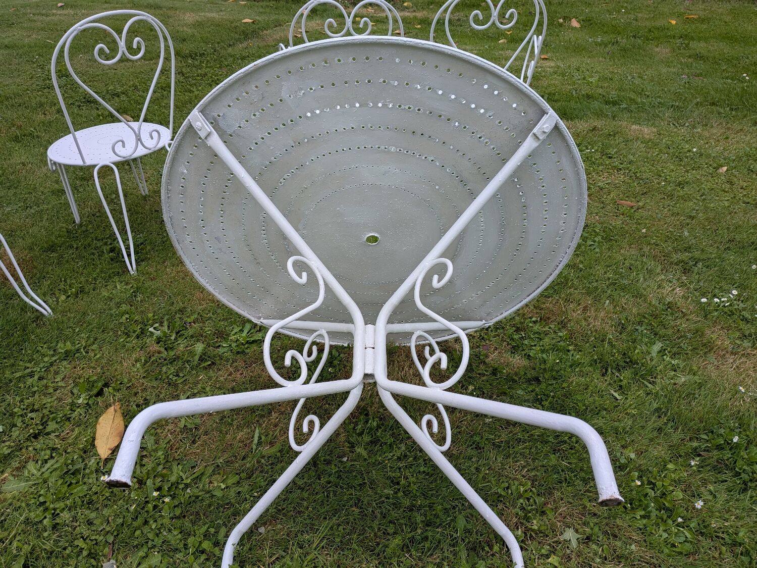 1960s wrought iron garden furniture