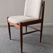Série de 4 chaises scandinaves en teck, Danemark vers 1960