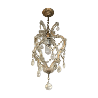 Chandelier in bronze and Crystal