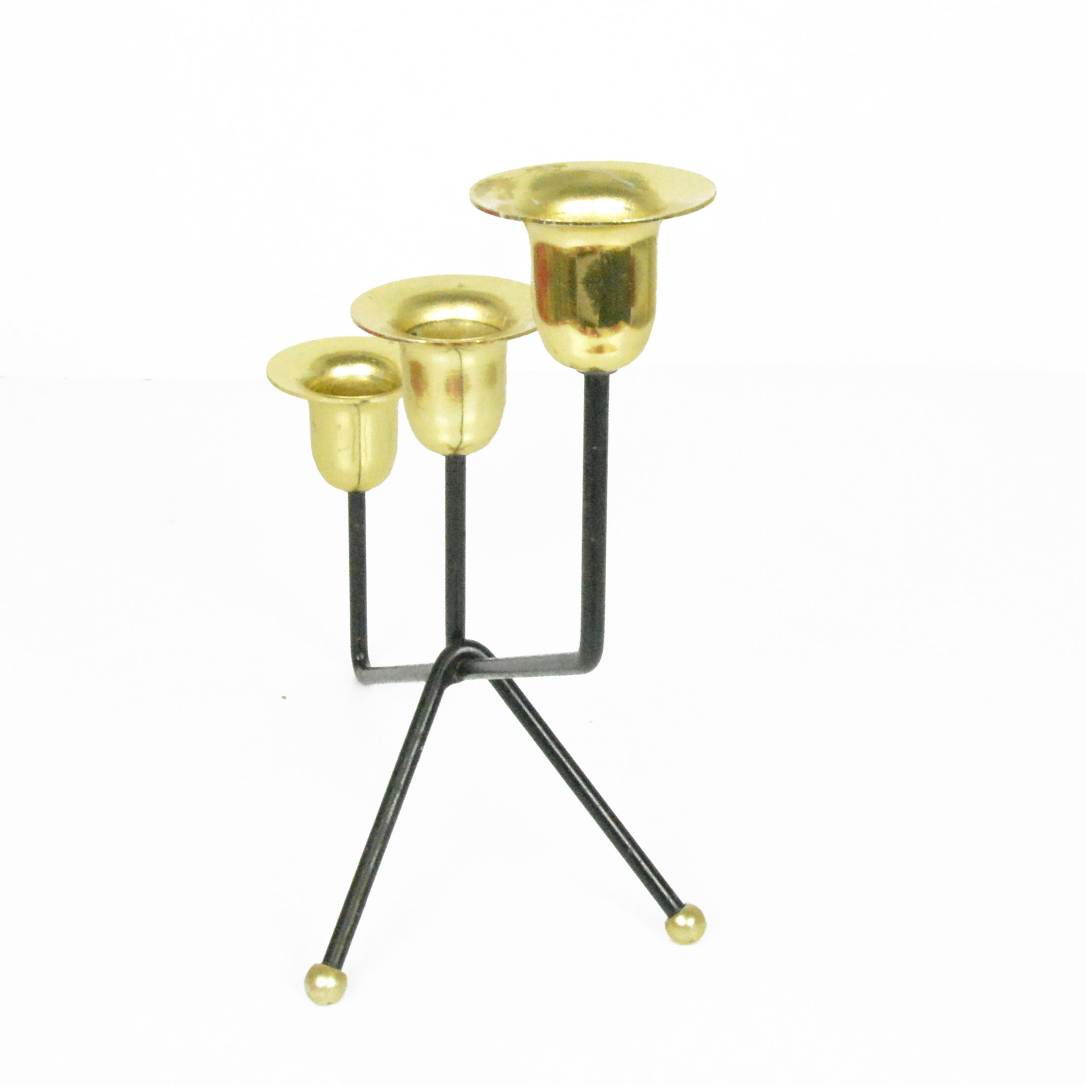 1970s. minimalist table candle holder, for three candles, belgium