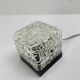 Pair of Vintage Cube Lamps – Textured Glass Wall or Ceiling Lights
