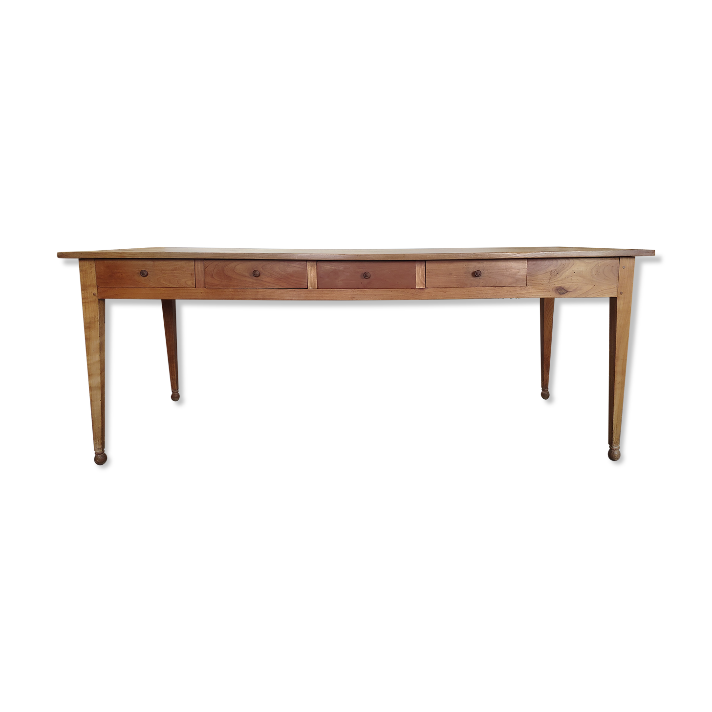 Table de ferme ancienne 9 tiroirs 2m