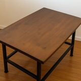 Industrial workshop style desk table
