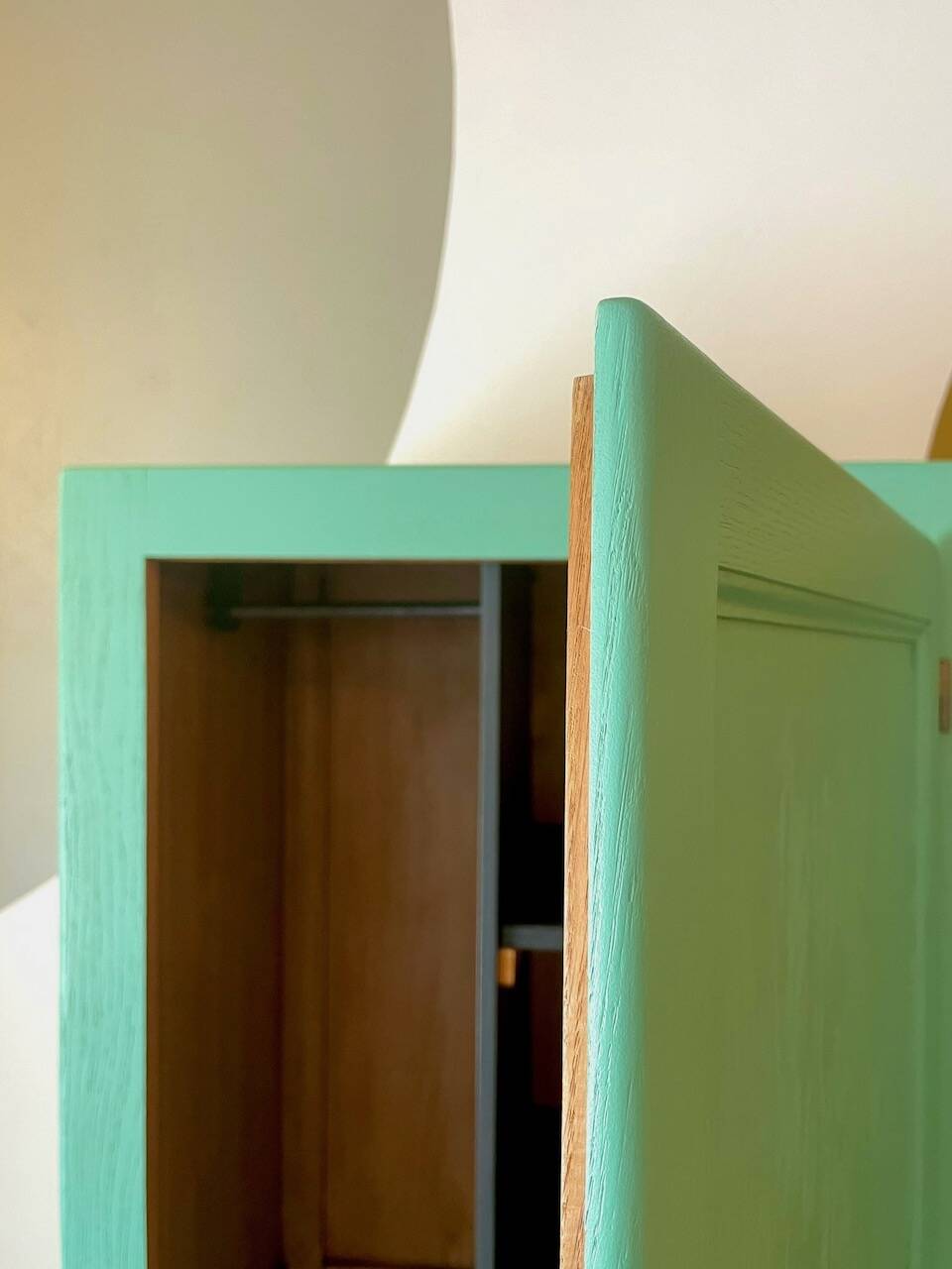 Turquoise boarding school wardrobe