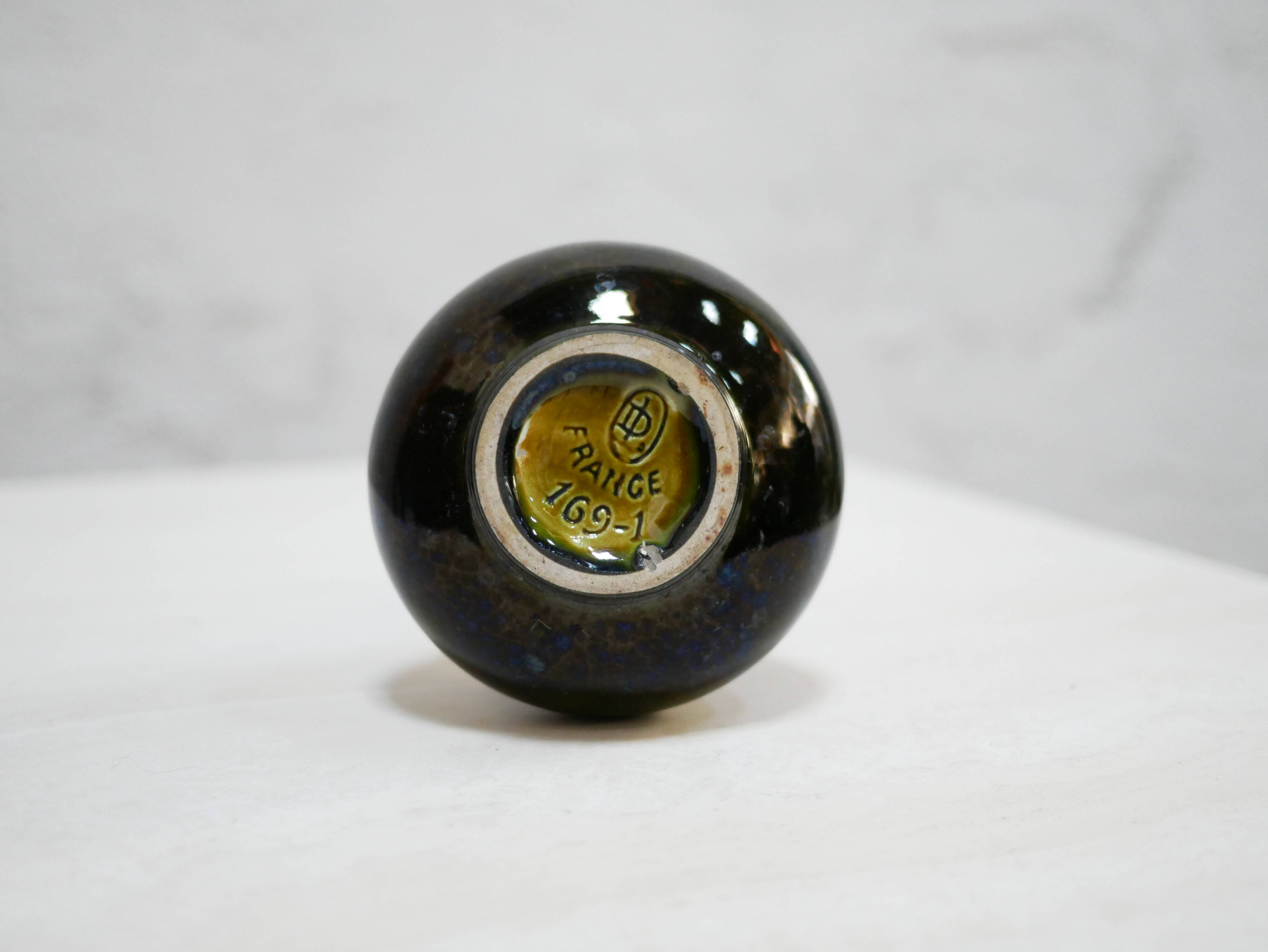Vintage ceramic vase by the Orchies L'Herminé Declercq factory