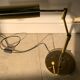 Koch and Lowe style brass articulated desk lamp