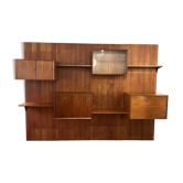 Étagère murale modulable par Poul Cadovius, Teck, 1960s