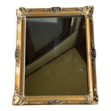 Small Biedermeier Wooden Mirror