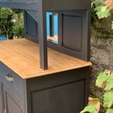 Parisian art deco buffet in solid walnut 1930