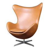 EGG Arne Jacobsen armchair in Walnut leather