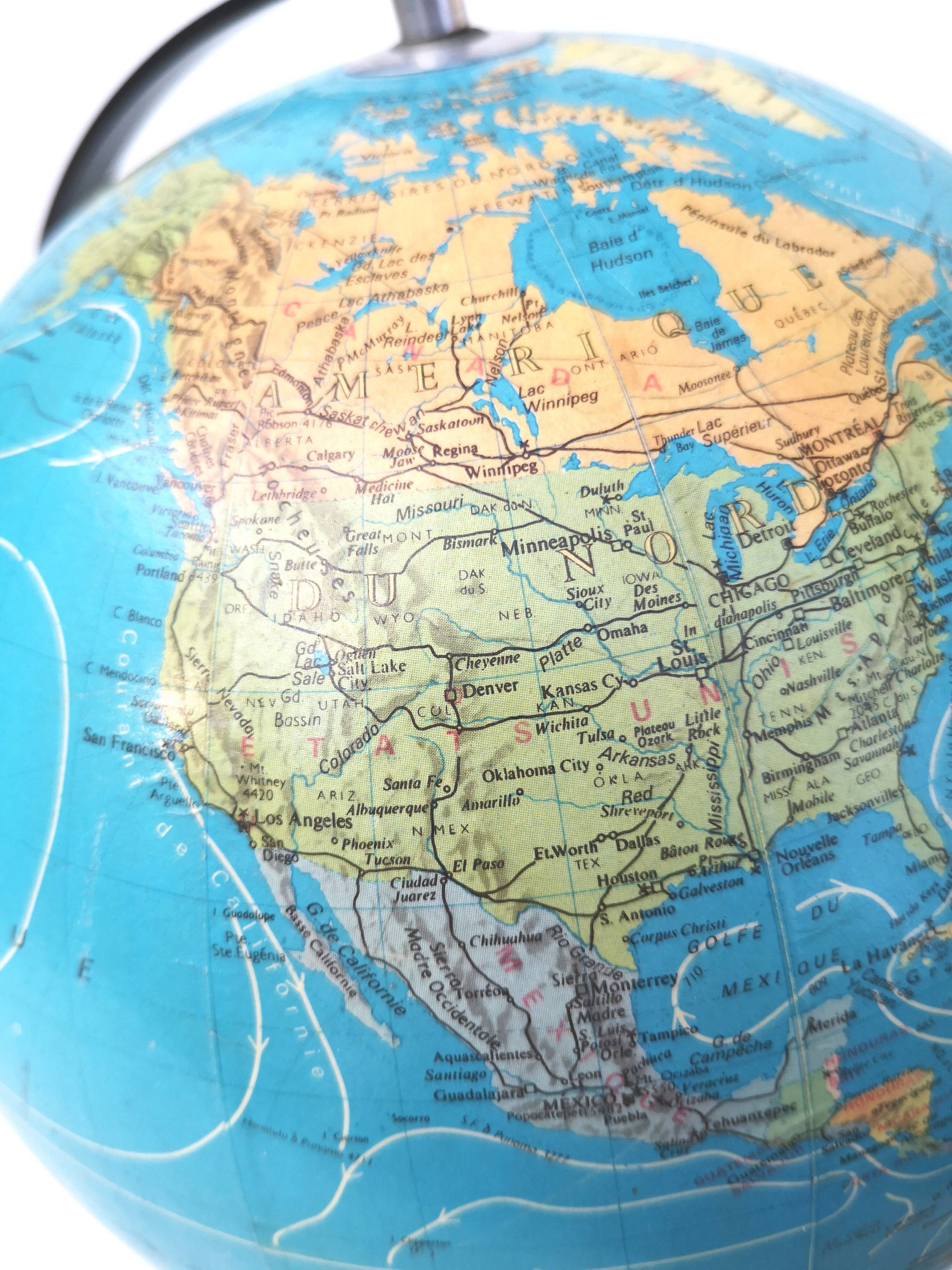 Terrestrial globe Taride 1971