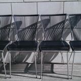 Series 4 chairs black scoubidou