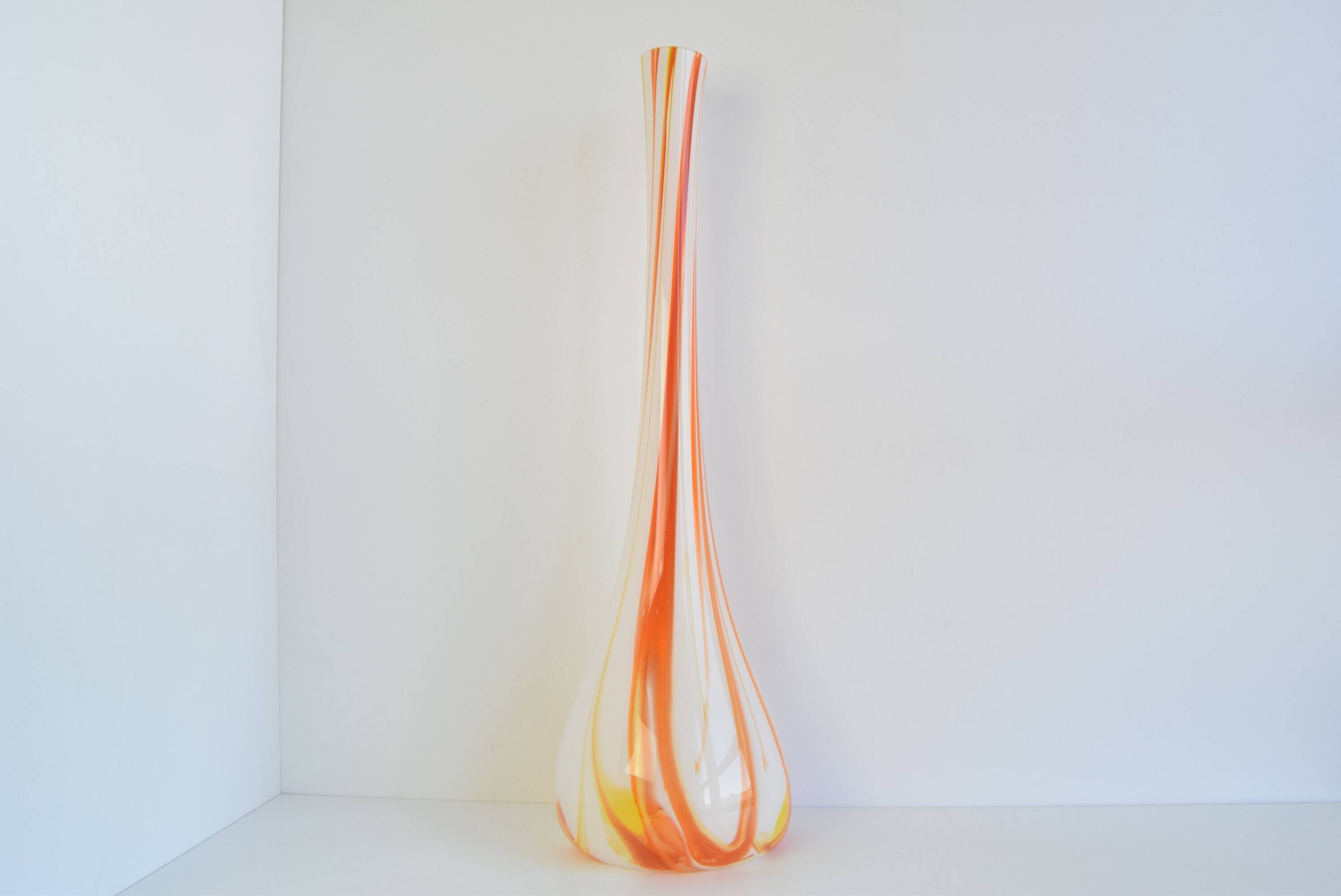 Large Design Annealed Vase, Czechoslovakia, 1970's.