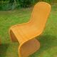 Vintage rattan chairs – cantilever design in the style of Panton – 1970s