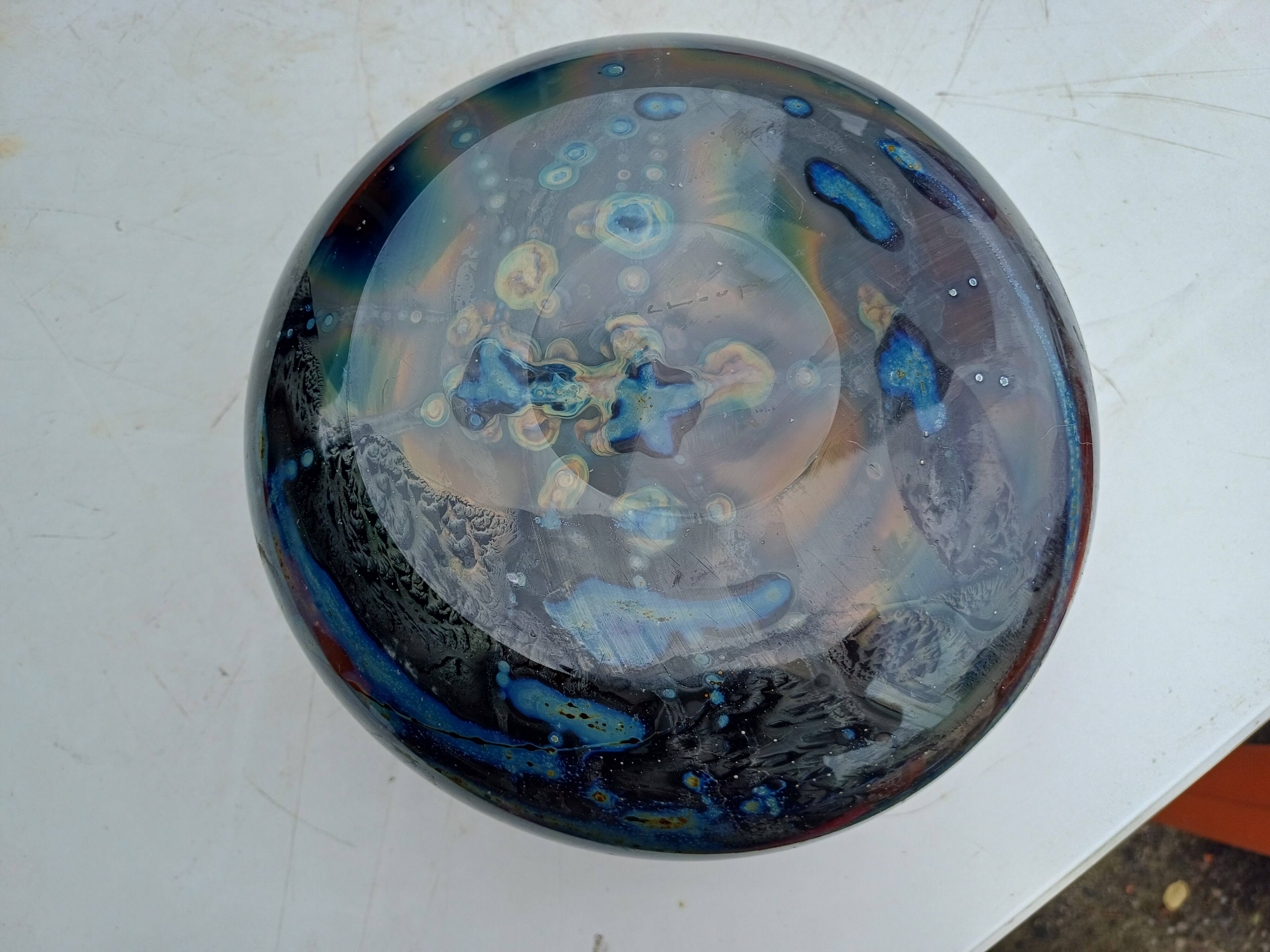 Glass Paste Vase by Louis Leloup, Val St Lambert