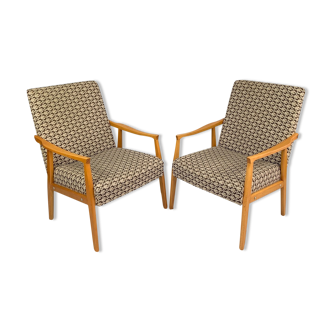 Pair of Mid Century Armchairs, Czechoslovakia 1970's