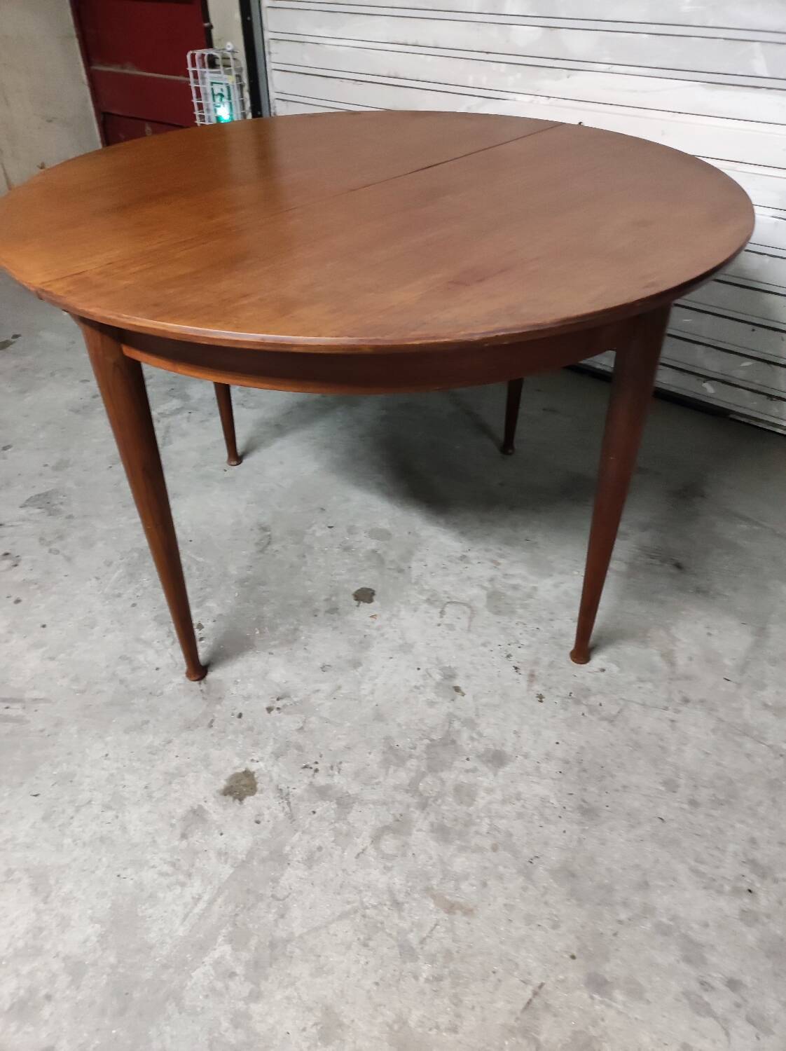 Scandinavian vintage teak round table