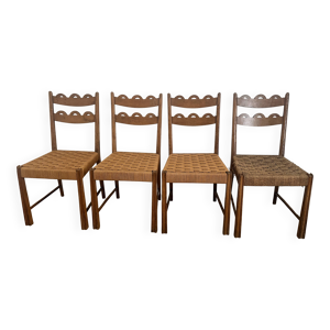 4 chaises en chêne et - paolo