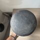 Lot of 3 ancient pots from Indonesia, black terracotta, wabi-sabi.