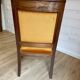 2 vintage style Directoire or Empire armchairs / cabriolets – orange velvet